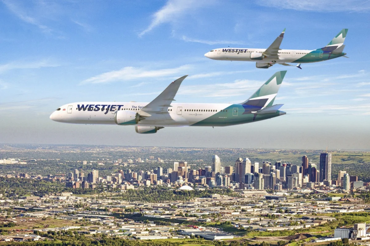 Westjet Boeing 787 and 737 Westjet Boeing 787 and 737