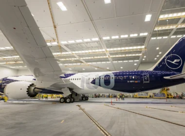 Lufthansa unveils special centenary livery on a Boeing 787-9