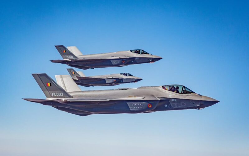 Belgian Air Component F 35 fighter jets