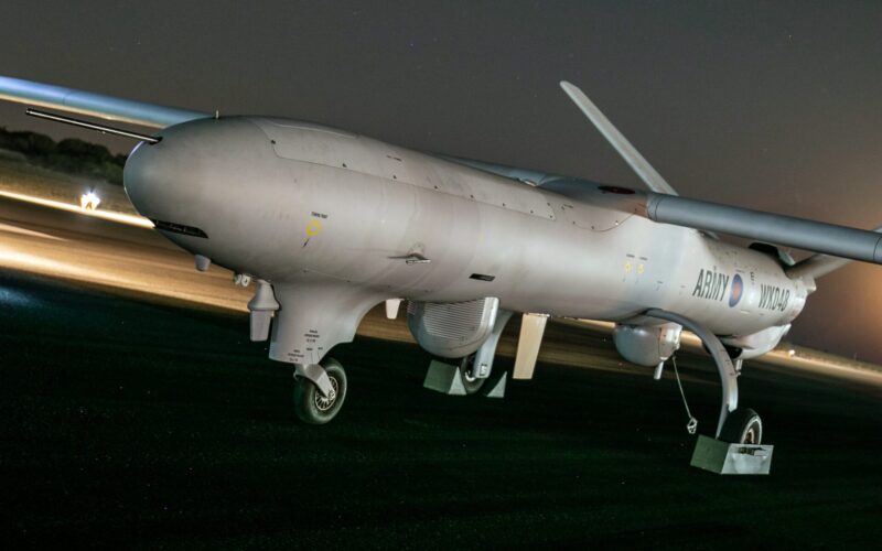 British Army Watchkeeper UAV at RAF Akrotiri