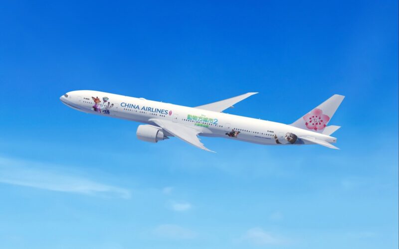 China Airlines Boeing 777 with Zootopia 2 livery China Airlines Boeing 777 with Zootopia 2 livery