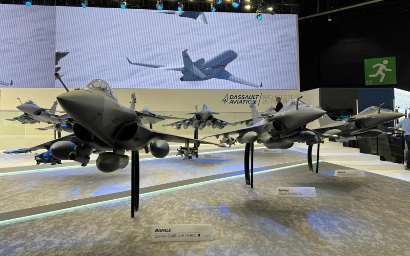 Dassault Rafale models at Paris Air Show 2023