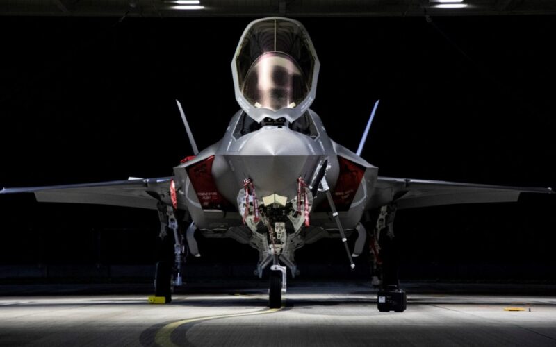 F 35 aircraft in hangar F 35 aircraft in hangar