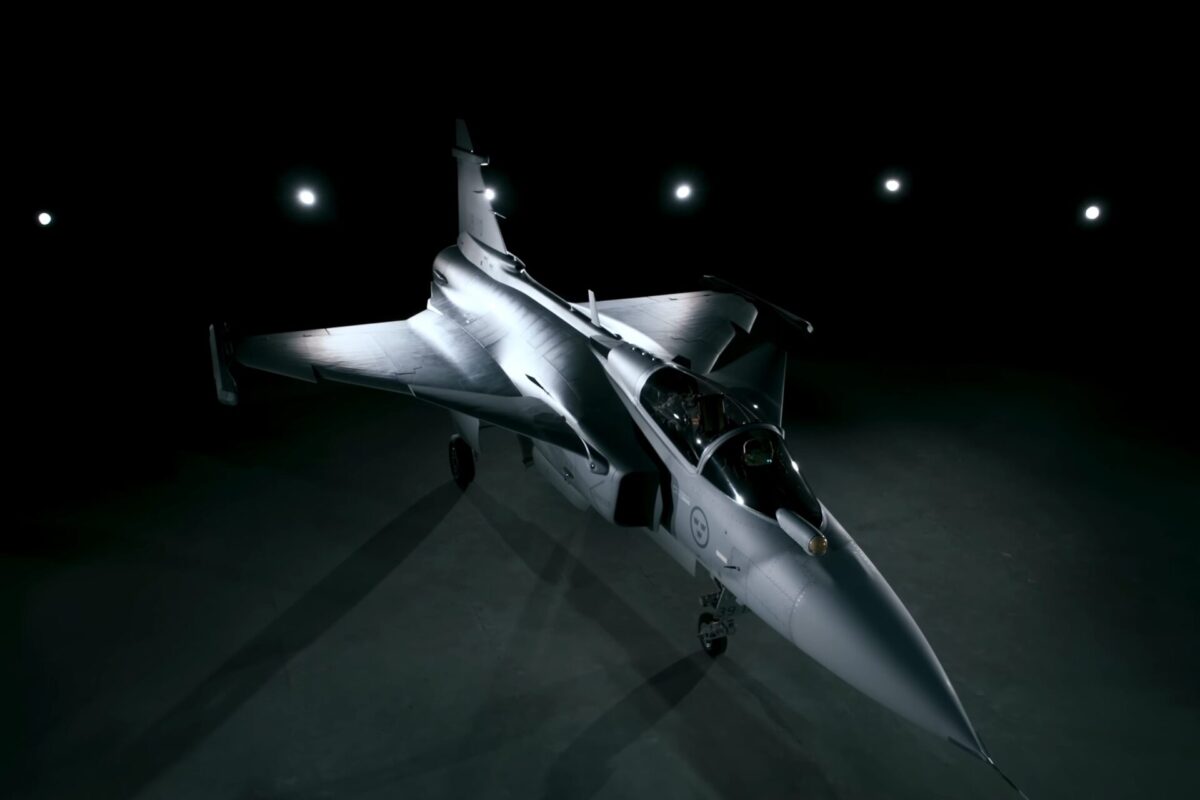 Saab Gripen E fighter jet