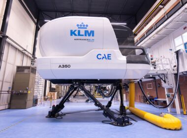KLM Airbus A350 CAE flight simulator