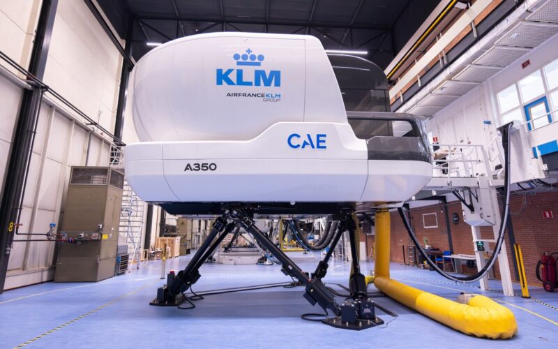 KLM Airbus A350 CAE flight simulator
