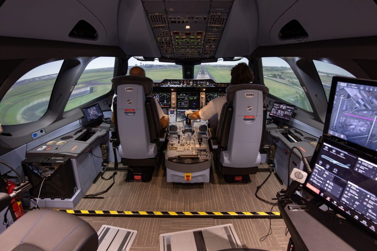 KLM Airbus A350 CAE simulator