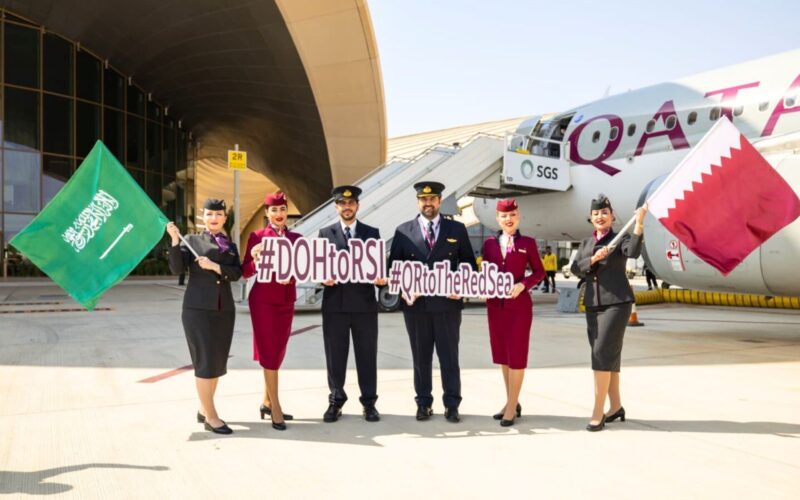 QR flights to Red Sea