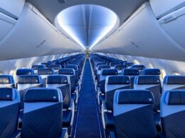 Southwest showcases elevated aircraft cabin design.