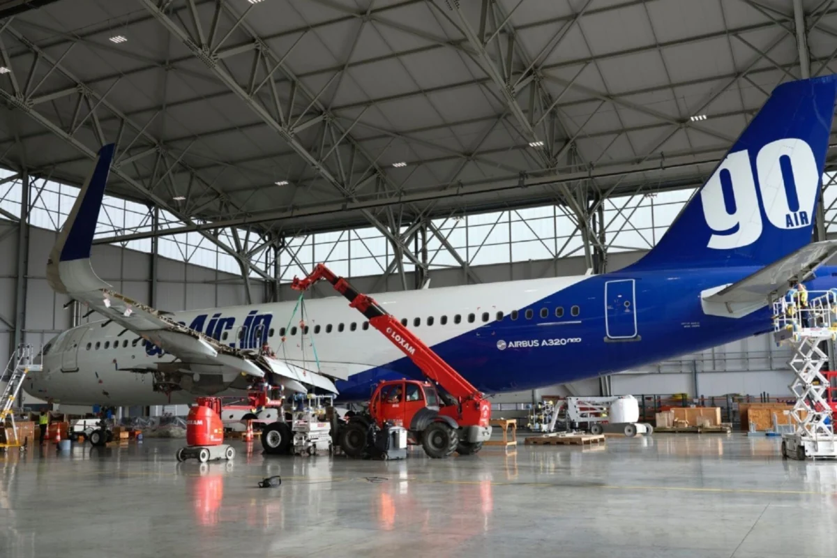 TARMAC Aerosave GoAir A320neo