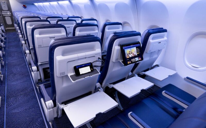 The new Southwest RECARO R2 seatbacks include a personal electronic device holder.