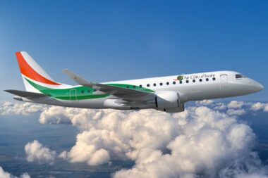 Air Cote dIvoire Embraer E175 aircraft