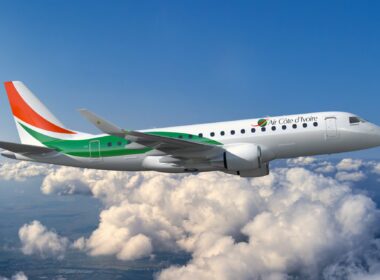 Air Cote d'Ivoire Embraer E175 aircraft