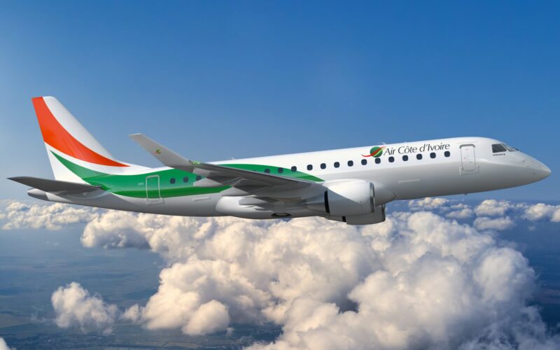 Air Cote dIvoire Embraer E175 aircraft Air Cote dIvoire Embraer E175 aircraft