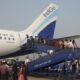 Boarding on airplane of the indian Airline IndiGo