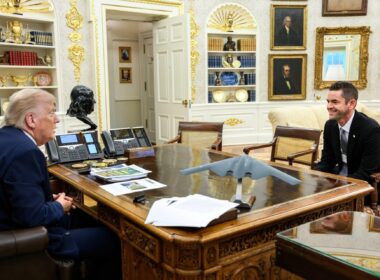 Donald Trump with the new NASA Administrator Jared Isaacman