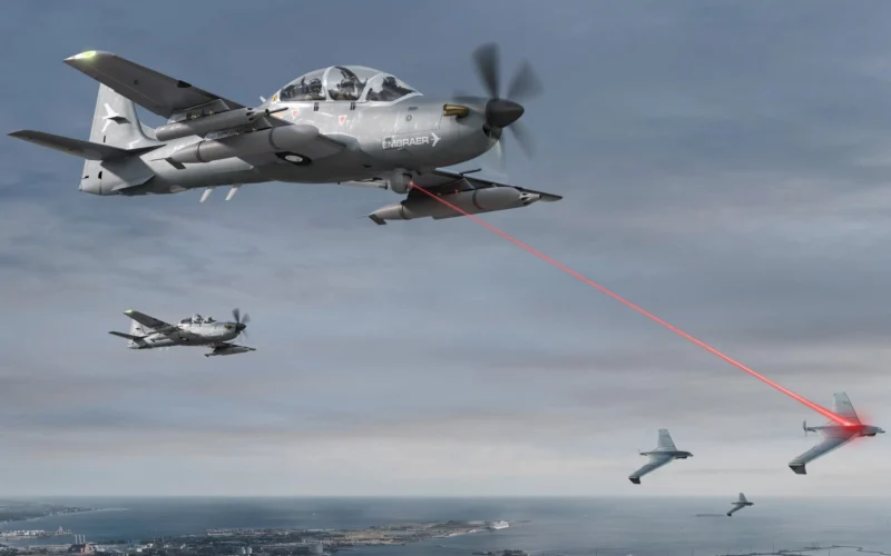 Embraer A 29 Super Tucano counters Unmanned Aerial Systems