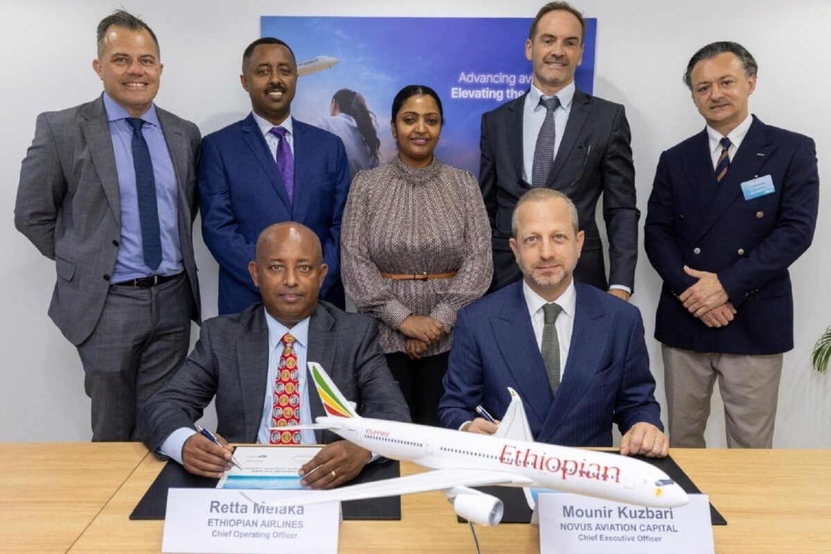 Ethiopian Airlines Novus Aviation Capital A350 lease