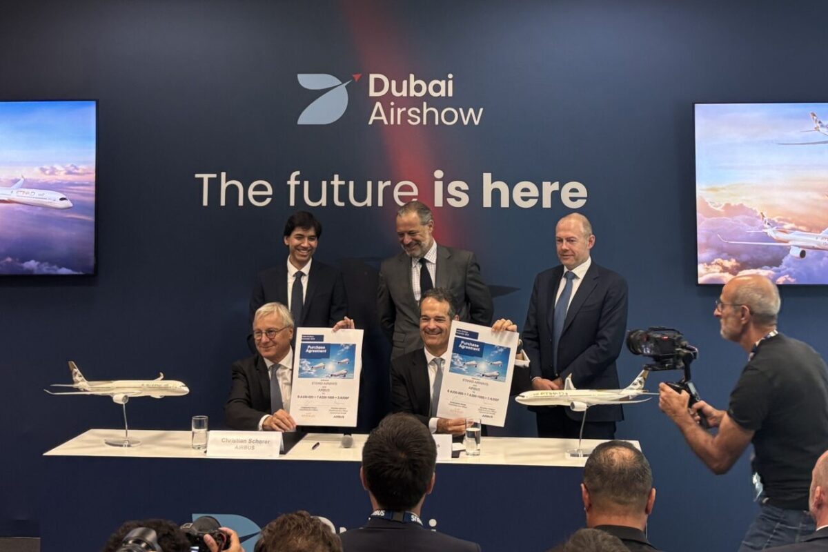 Etihad and Airbus order Etihad Airways orders 16 Airbus aircraft marking Airbuss first commercial deal on the second day of the Dubai Airshow 2025