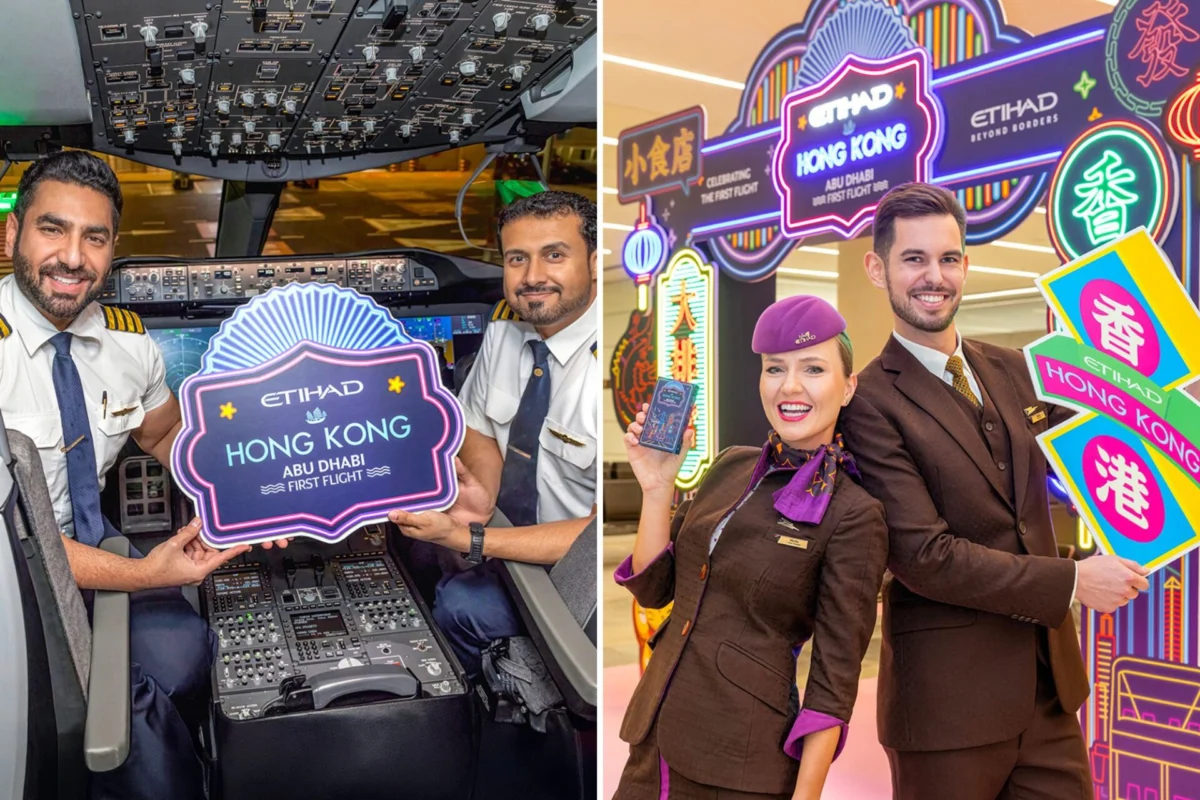 Etihad flies to HK