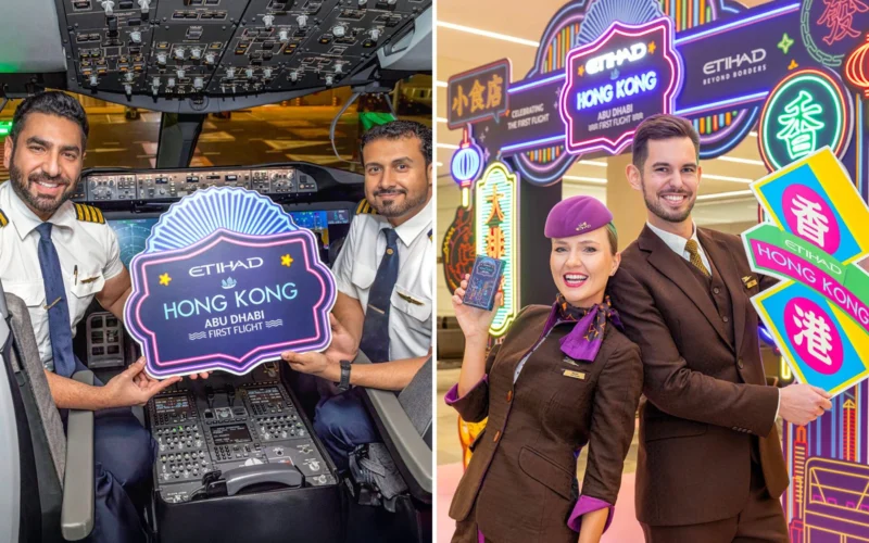 Etihad flies to HK