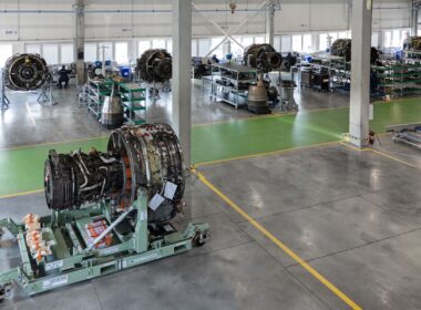 FL Technics Kaunas hangar CFM56