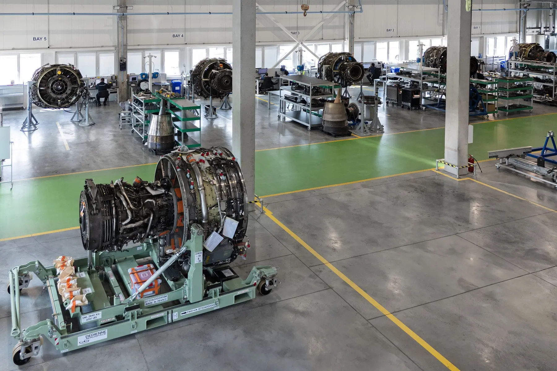 FL Technics Kaunas hangar CFM56