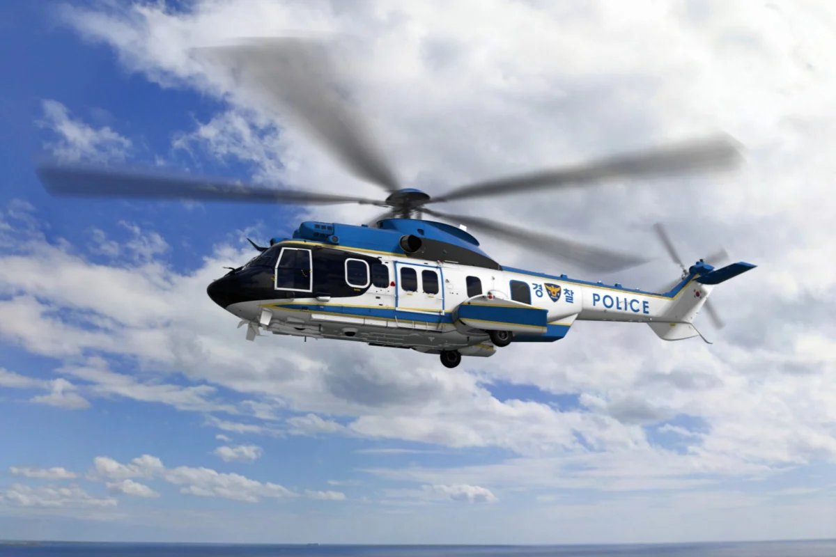 Korean Police Airbus H225 helicopter
