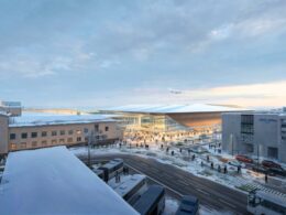 Render of new VNO Airport terminal