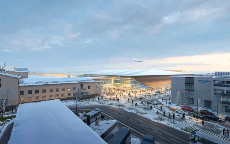 Render of new VNO Airport terminal