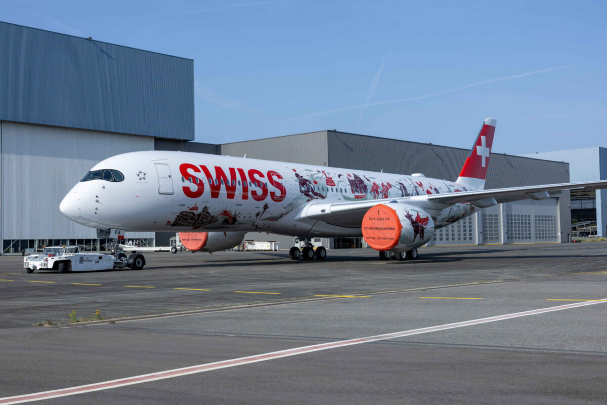SWISS A350 in Wanderlust livery