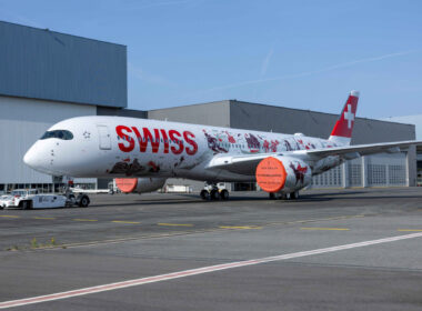SWISS A350 in Wanderlust livery