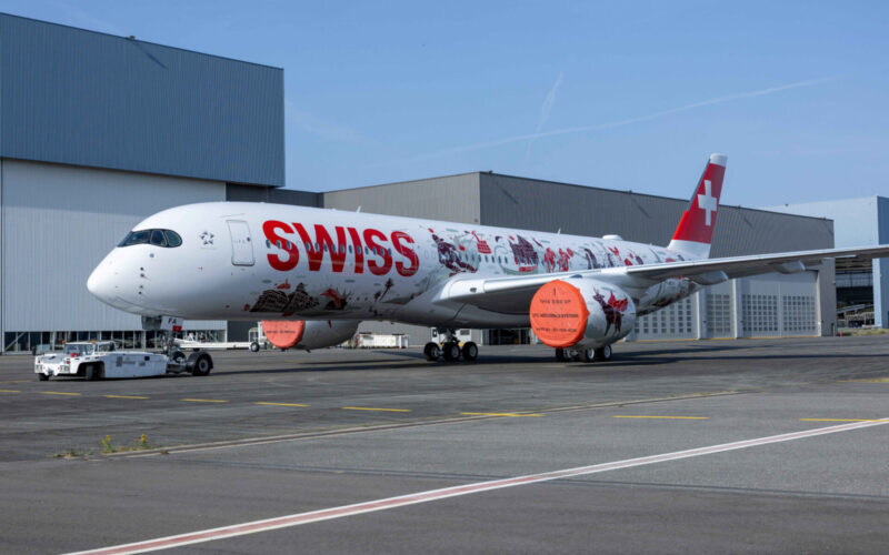 SWISS A350 in Wanderlust livery