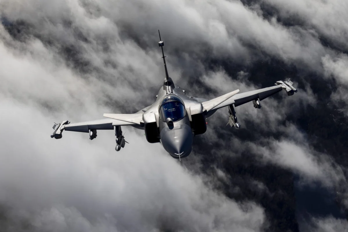 Saab Gripen E fighter jet