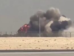 Tejas crash explosion Dubai Airshow 2025