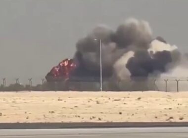 Tejas crash explosion Dubai Airshow 2025