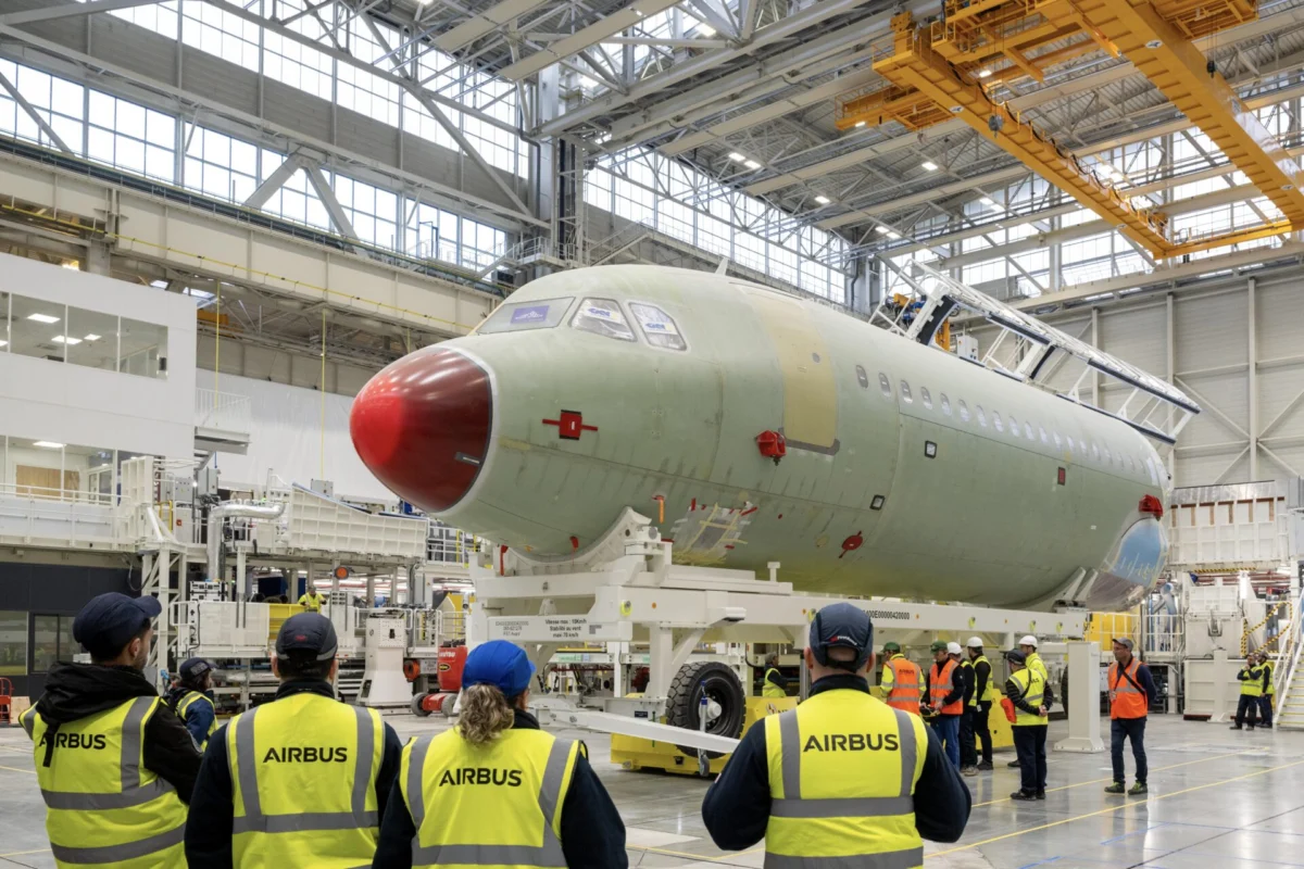 Airbus A321 assembly line in Toulouse
