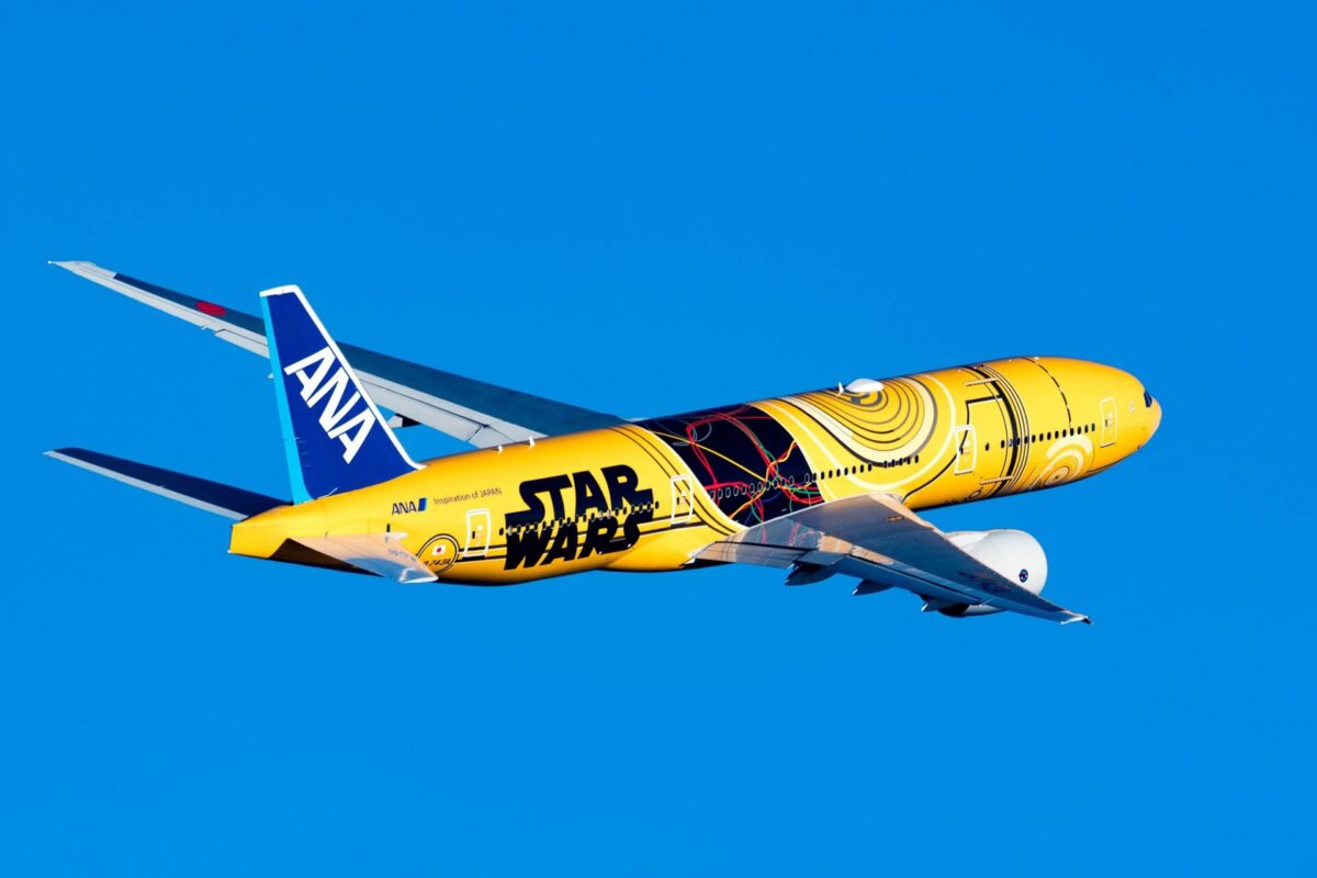 All Nippon Airways Star Wars C 3PO livery JA743A Boeing 777 200ER All Nippon Airway Star Wars C 3PO livery JA743A Boeing 777 200ER