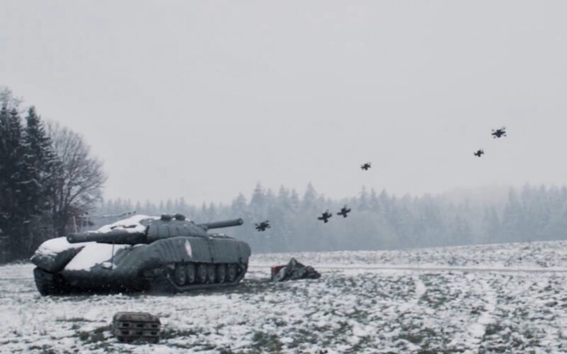 Auterion showcases coordinated drone swarm strike in new test footage Auterion showcases coordinated drone swarm strike in new test footage