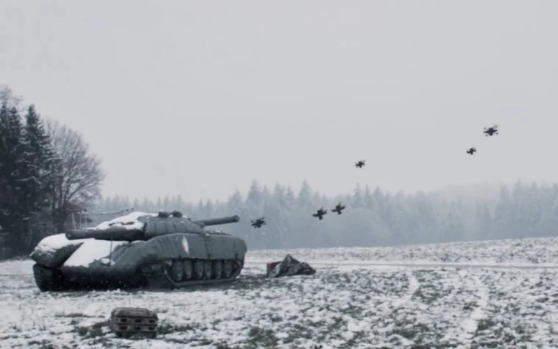 Auterion showcases coordinated drone swarm strike in new test footage