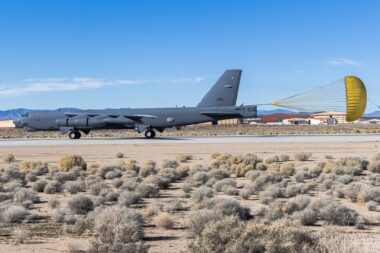 B 52 Stratofortress completes ferry flight after radar modification