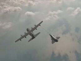 French KC 130J refuels Rafale for the first time during UAE exercise 