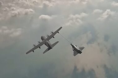 French KC 130J refuels Rafale for the first time during UAE exercise 