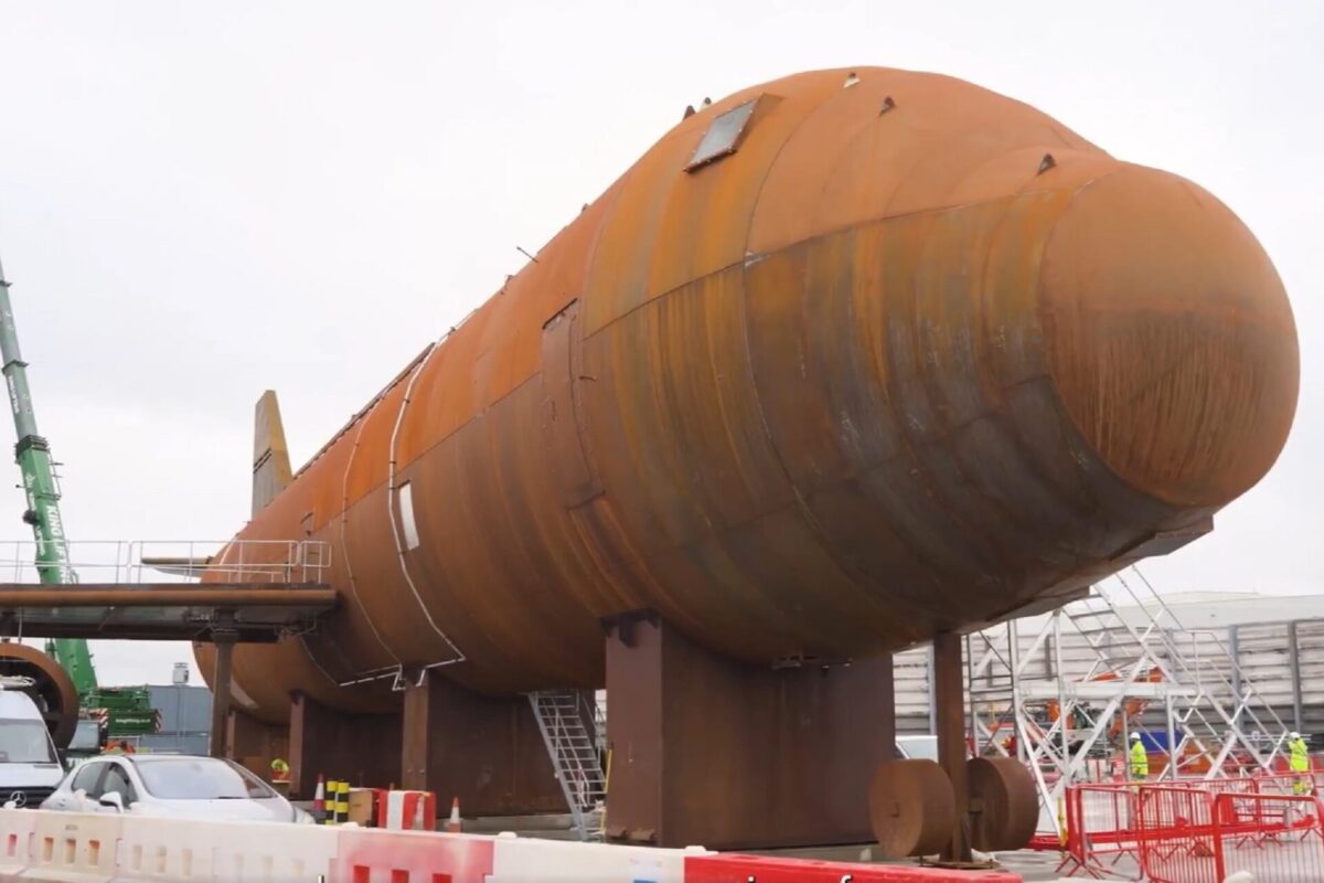 Heathrow Airport firefighting training rig A380 Heathrow Airport firefighting training rig A380