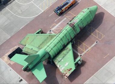 Heathrow Airport green firefighter training rig