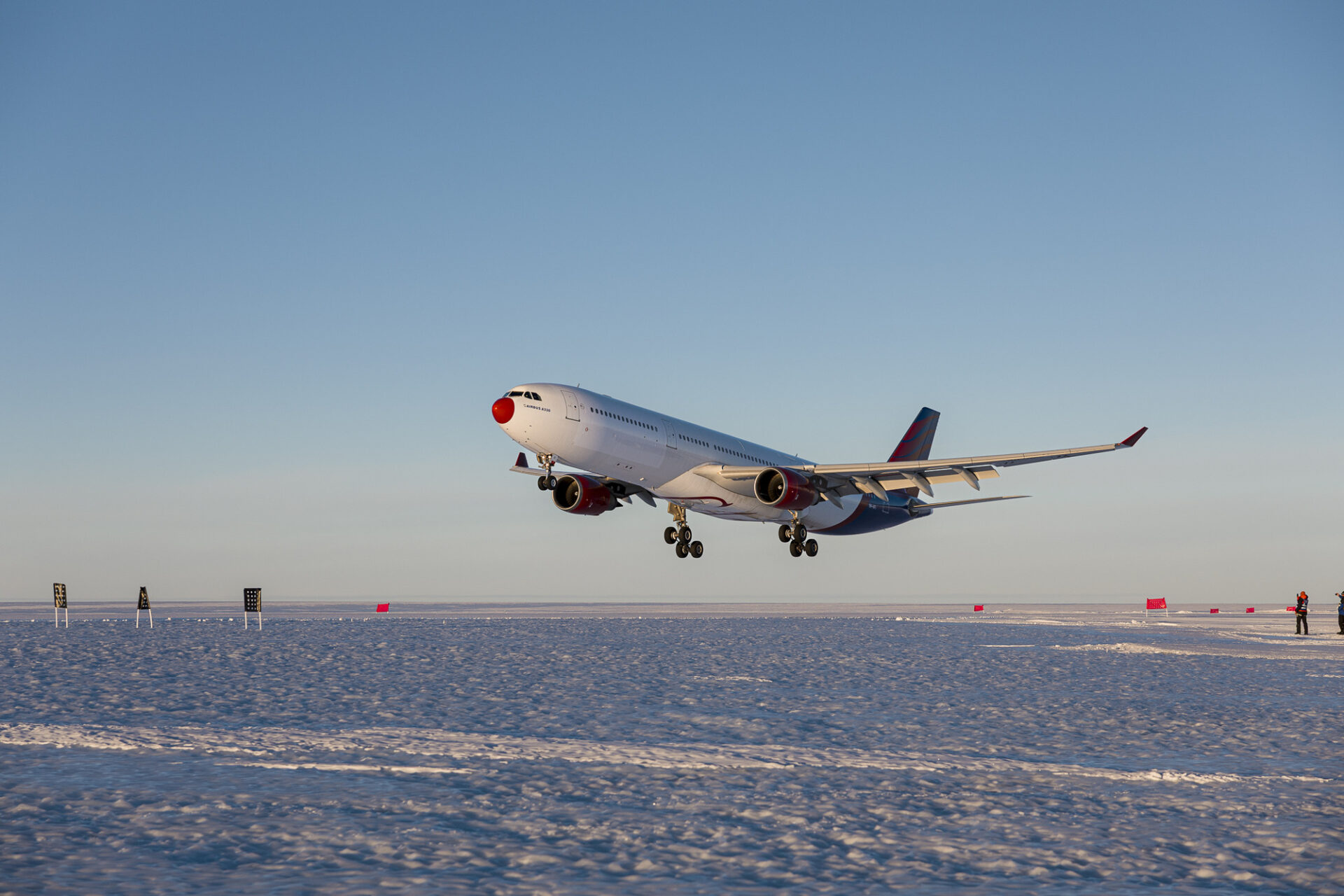 Historic moment: Hi Fly touches down Airbus A330 in Antarctica for first time