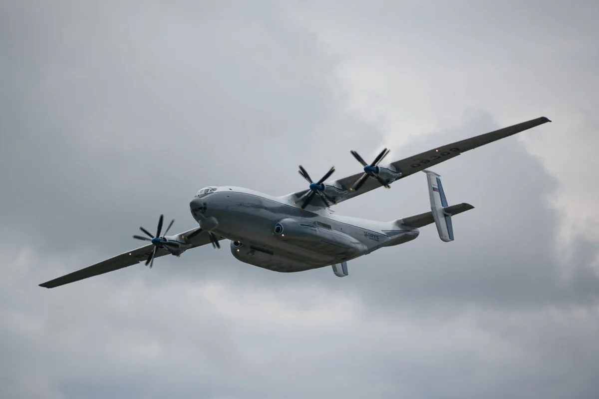 Russian Antonov An 22A heavy transport aircraft