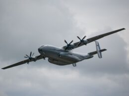 Russian Antonov An 22A heavy transport aircraft