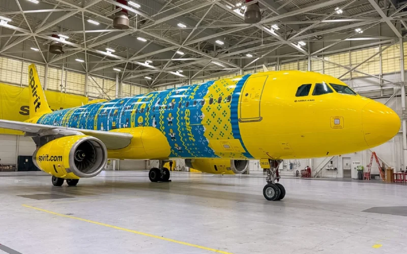 Spirit Airlines Christmas livery Airbus A320
