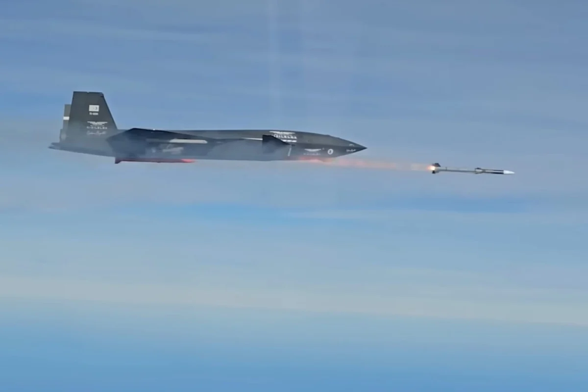 Turkeys Bayraktar Kizilelma drone completes first BVR air to air missile test Turkeys Bayraktar Kizilelma drone completes first BVR air to air missile test